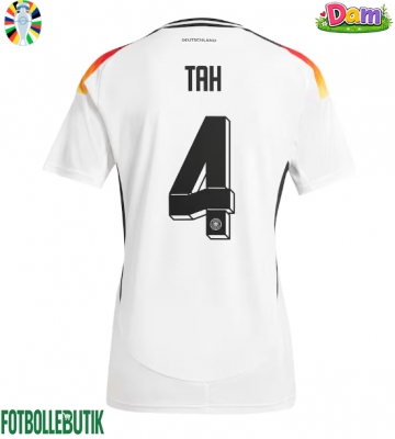 Tyskland Jonathan Tah #4 Hemmatröja Kvinnor EM 2024 Kortärmad